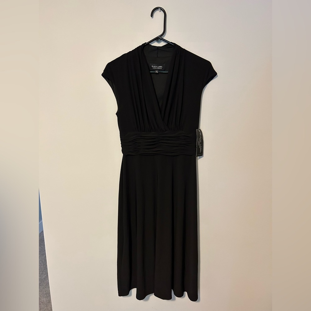 Black midi dress
